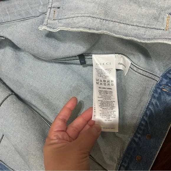 GUCCI X DISNEY DONALD DUCK embroidered denim Jacket NWT 56 or 3X *Posh Pick! - Picture 9 of 14